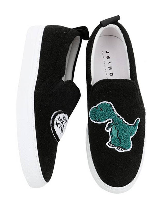 10048 DIW Dino Black Unisex Slipons - JOSHUA SANDERS - BALAAN 2