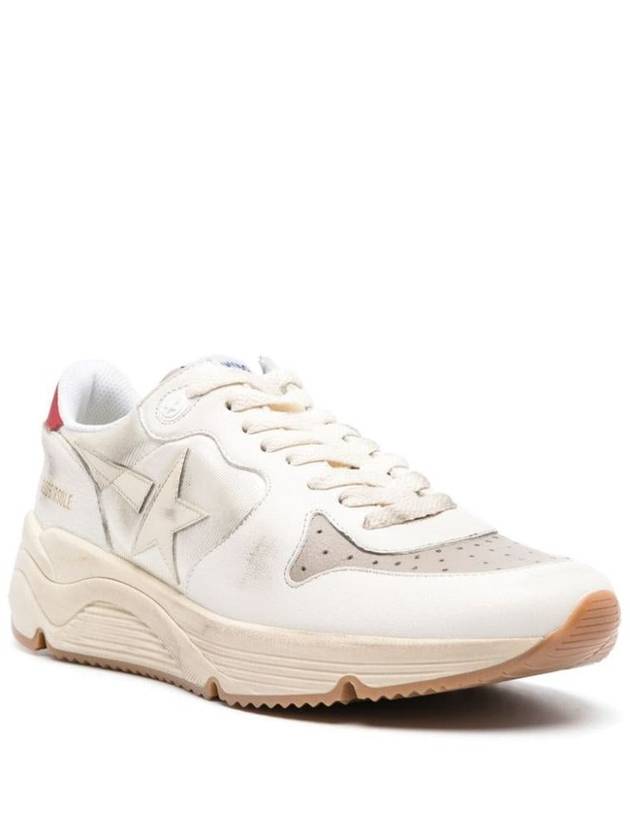 Running Sole Leather Low Top Sneakers White - GOLDEN GOOSE - BALAAN 5