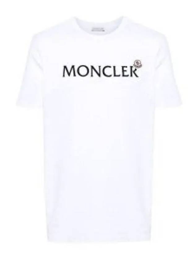 8C00024 8390T 001 Flock logo short sleeve t shirt 1327577 - MONCLER - BALAAN 1