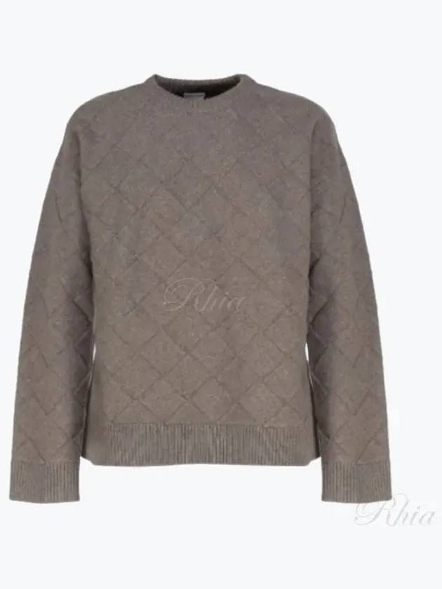 Intrecciato Wool Knit Top Riverbed - BOTTEGA VENETA - BALAAN 2