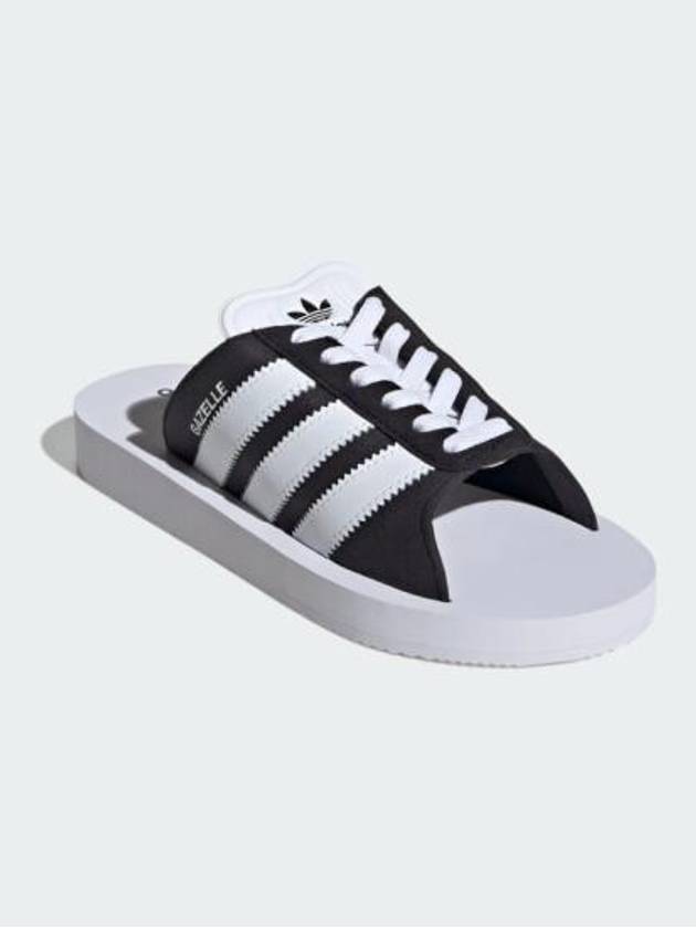 Gazelle Beach Slippers Black White - ADIDAS - BALAAN 4