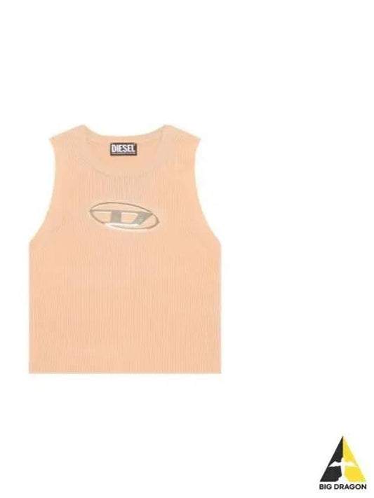 M Onerva Logo Plaque Cut Out Sleeveless Pink - DIESEL - BALAAN 2