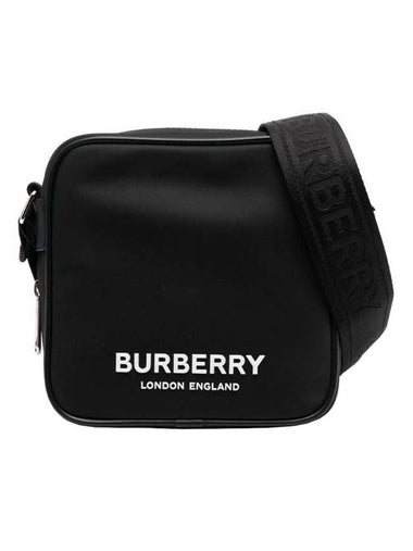 Logo Print Nylon Square Paddy Cross Bag Black - BURBERRY - BALAAN 1