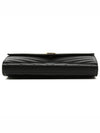 Monogram Matelasse Chain Shoulder Bag Black - SAINT LAURENT - BALAAN 5