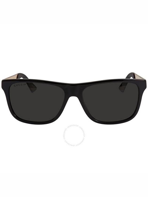 Eyewear Polarized Square Horn-Rim Sunglasses Black - GUCCI - BALAAN 2