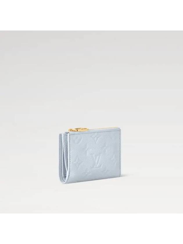 Lisa Monogram Leather Half Wallet Blue - LOUIS VUITTON - BALAAN 3