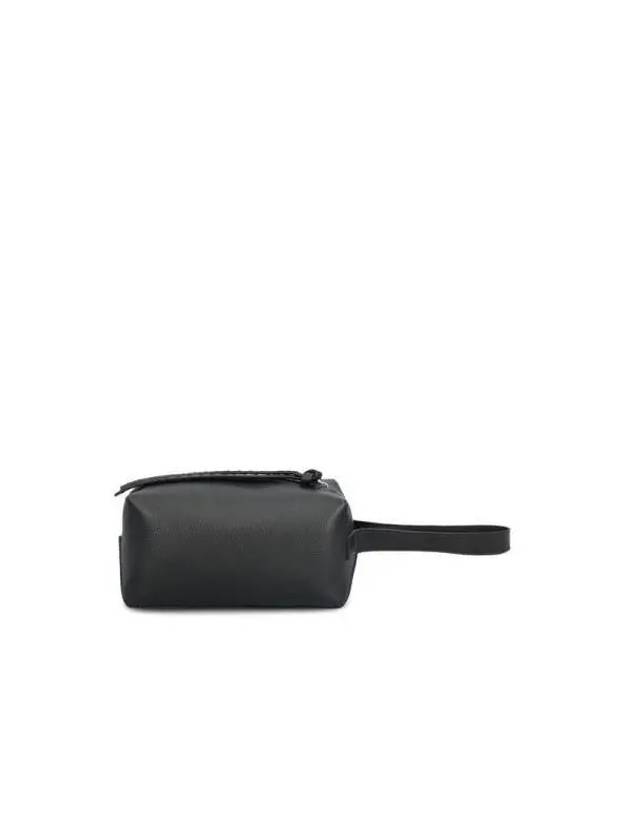 Roma Toiletry Leather Pouch Bag Black - FENDI - BALAAN 3