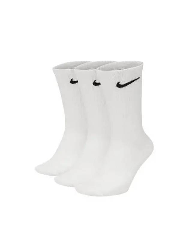 Everyday Training Crew Socks 3 Pack White - NIKE - BALAAN 2