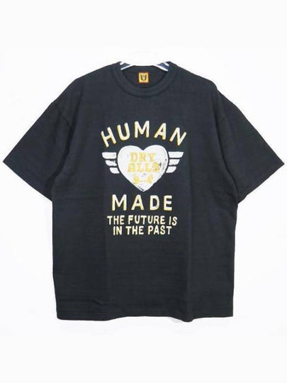 Graphic Print Short Sleeve T-Shirt Black - HUMAN MADE - BALAAN 2