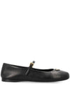 Patent Leather Ballerina Shoes Black - PRADA - BALAAN 2