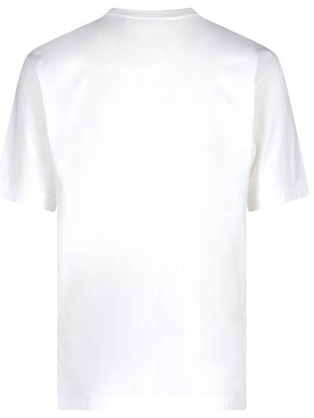 Embroidered Logo Cotton Short Sleeve T-Shirt White - BURBERRY - BALAAN 3