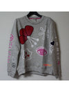 Gray Bokashi Flower Logo Printing Sweatshirt - KENZO - BALAAN 2