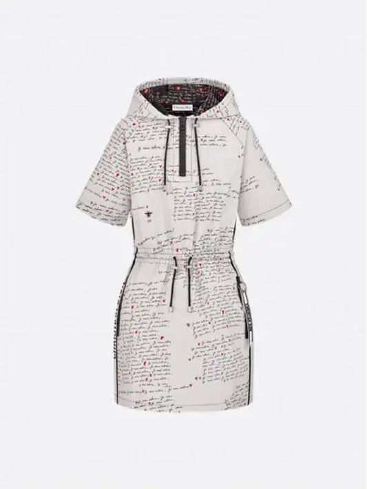 Amour Hooded Short Dress 447R40A2249 X0893 - DIOR - BALAAN 1