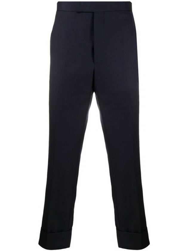 Super 120S Twill Classic Backstrap Trouser Pants Navy - THOM BROWNE - BALAAN 2