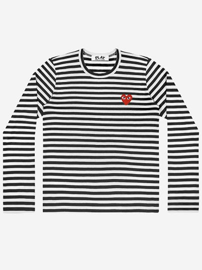 Logo Striped Long Sleeve T-Shirt Black White - COMME DES GARCONS PLAY - BALAAN 2