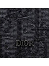 Bi-Fold Card Holder Black  Oblique Jacquard - DIOR - BALAAN 5