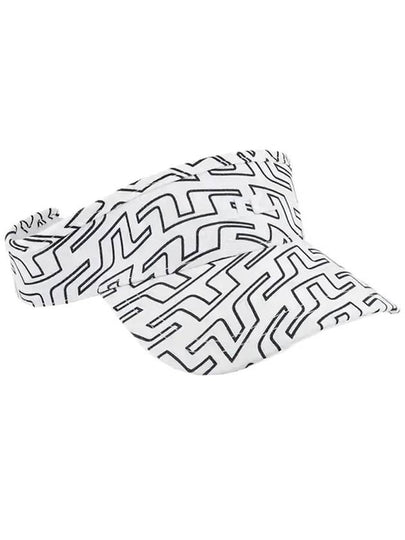 Bone Print Visor White Outline Bridge Swirl - J.LINDEBERG - BALAAN 2