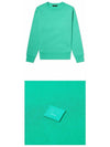 Fairview Face Patch Crew Neck Sweatshirt Dark Green - ACNE STUDIOS - BALAAN 6