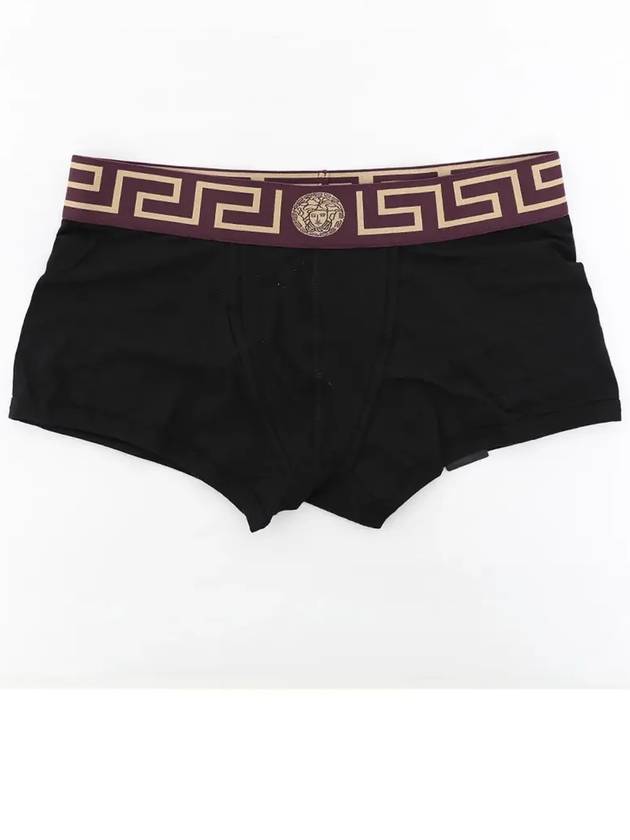 Greca Border Trunk Briefs Black Wine - VERSACE - BALAAN 3