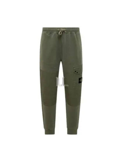 Compass Badge Panel Track Pants Musk Green - STONE ISLAND - BALAAN 2