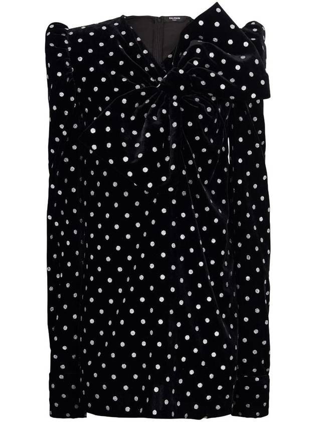 Balmain Maxi Bow Glitter Dots Clothing - BALMAIN - BALAAN 1