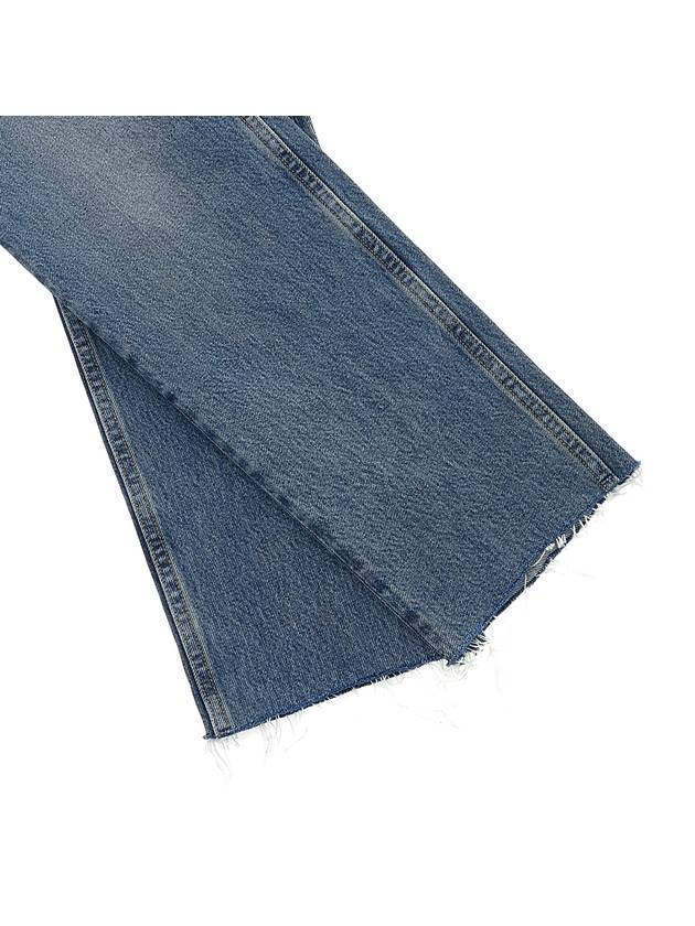 Women's Classic Cut Washed Denim Straight Jeans Blue - TOTEME - BALAAN.