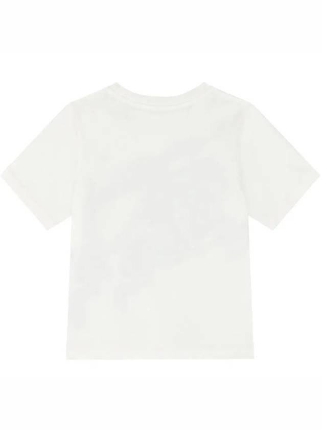 Kids Thomas Bear Cotton Short Sleeve T-Shirt White - BURBERRY - BALAAN 4