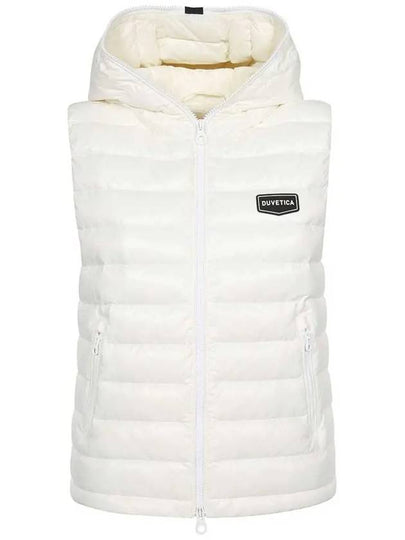 Egri logo hooded padded vest VDDV90231K0001 WHS - DUVETICA - BALAAN 2