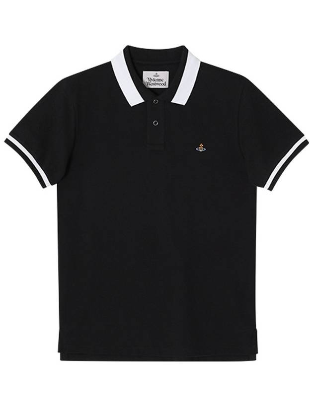 Classic ORB Logo Polo Shirt Black - VIVIENNE WESTWOOD - BALAAN 2