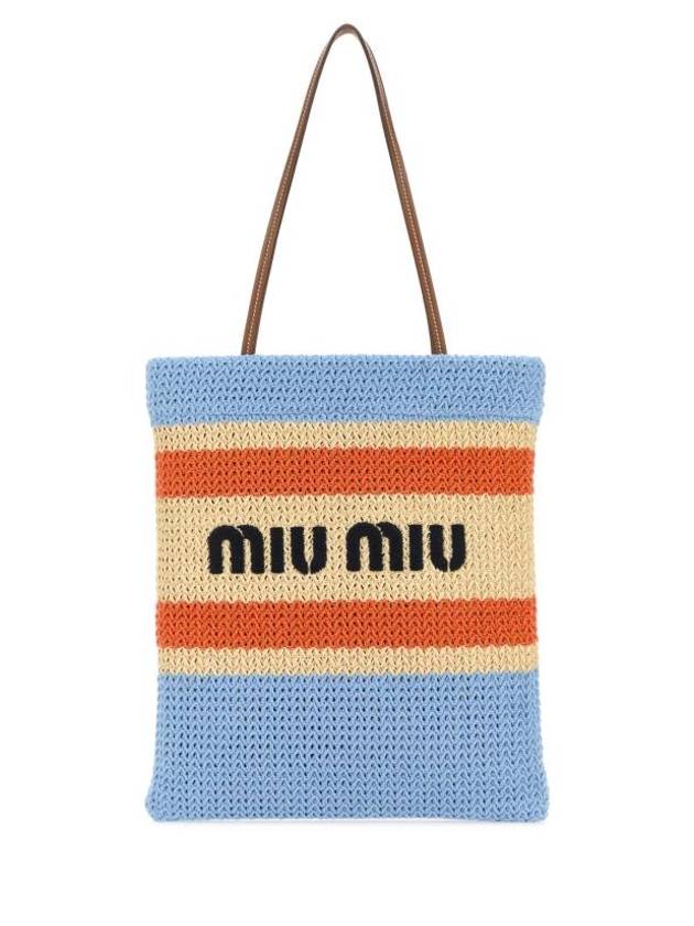 Crochet Tote Bag Blue - MIU MIU - BALAAN 1