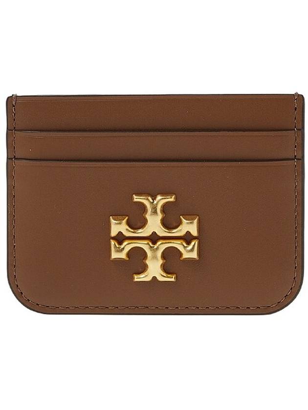 Eleanor Card Wallet Brown - TORY BURCH - BALAAN 1