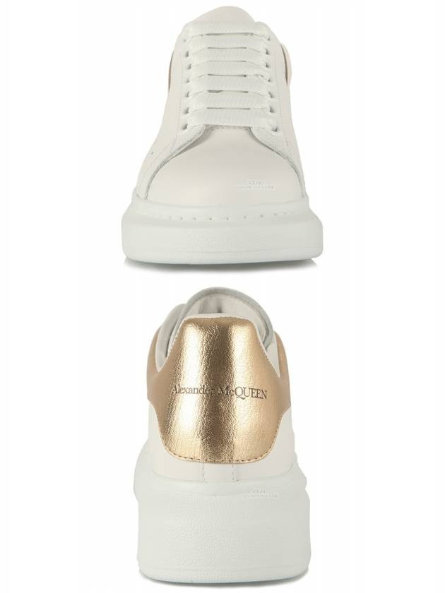 Oversized Low Top Sneakers White Gold - ALEXANDER MCQUEEN - BALAAN 7