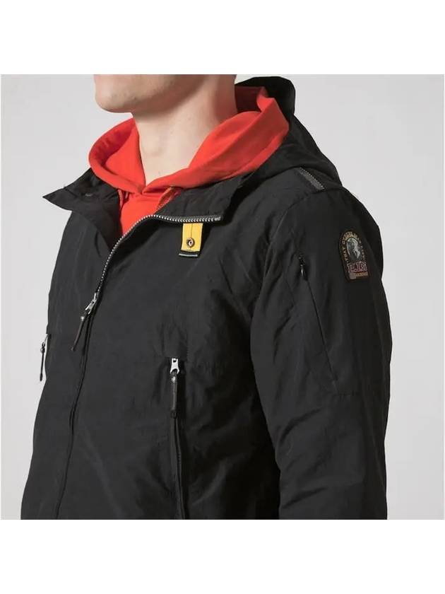 Men s Uta Hooded Zip Up Black - PARAJUMPERS - BALAAN 6