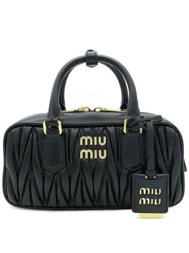 Arcadie Matelasse Nappa Leather Tote Bag Black - MIU MIU - BALAAN 2