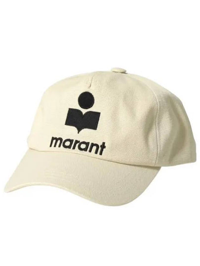 Tyron Logo Cotton Ball Cap Ecru - ISABEL MARANT - BALAAN 2