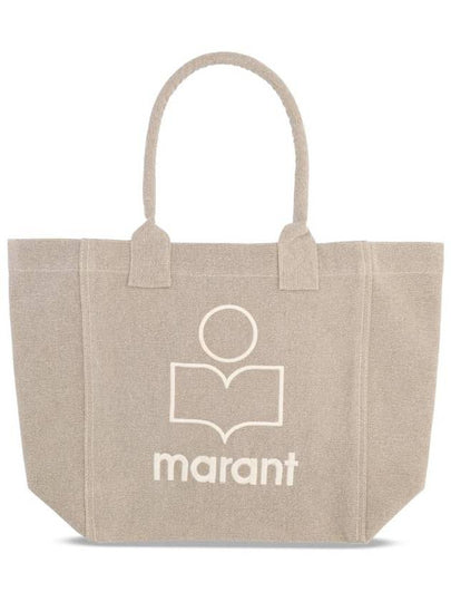 Yenky Embroidered Logo Shopper Tote Bag Beige - ISABEL MARANT - BALAAN 2