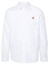 Fox Head Long Sleeve Shirt White - MAISON KITSUNE - BALAAN 2