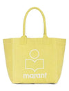 Yenky Embroidered Logo Shopper Tote Bag Yellow - ISABEL MARANT - BALAAN 2