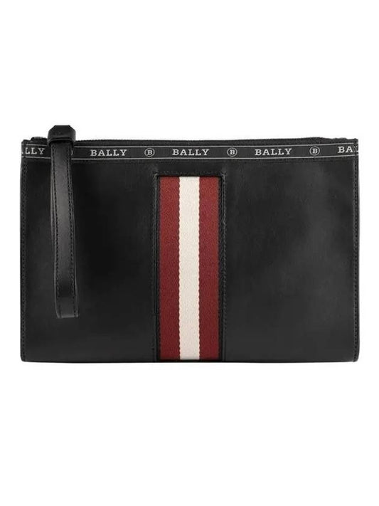 Hague leather clutch bag black - BALLY - BALAAN 1