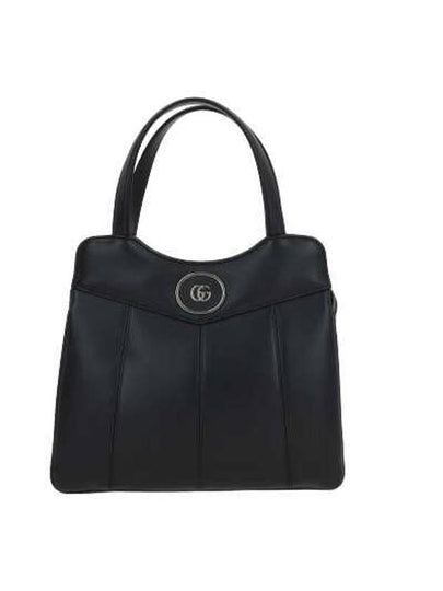 Petit GG Small Tote Bag Black Leather - GUCCI - BALAAN 2