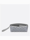 CD Diamond Canvas Clutch Bag Grey - DIOR - BALAAN 4