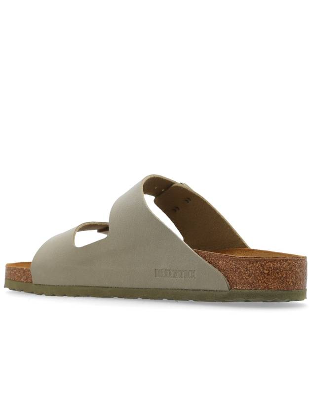 Arizona Birko-Flor Slippers Faded Khaki - BIRKENSTOCK - BALAAN 6