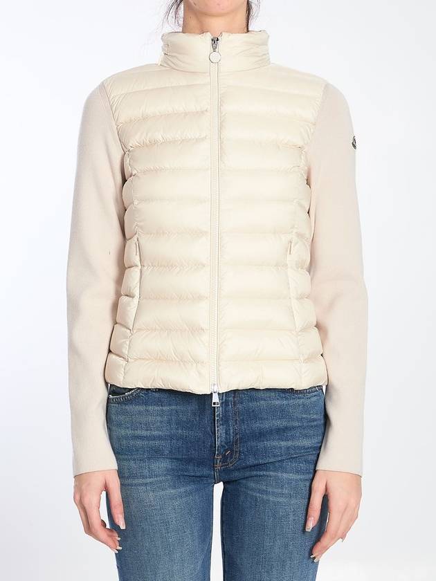 Padded Jacket With Knit Back - MONCLER - BALAAN 1