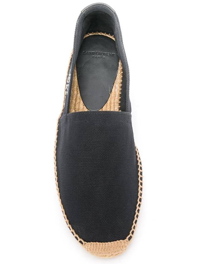 Logo Monogram Espadrilles Black - SAINT LAURENT - BALAAN 5