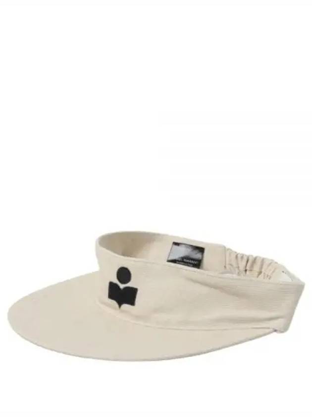 Embroidered Logo Visor Cap Ivory - ISABEL MARANT - BALAAN 2