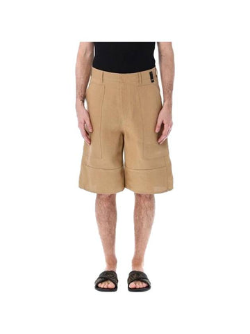 Bermuda Shorts Beige - FENDI - BALAAN 1