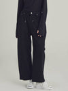 Women's Wide Banding Balloon Pants Black - MOTH - BALAAN 2