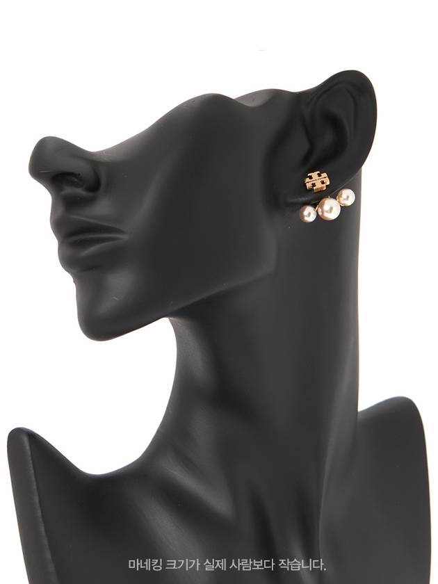 Kira White Pearl Earrings Gold - TORY BURCH - BALAAN 6