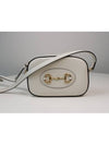 Horsebit 1955 Small Shoulder Bag White - GUCCI - BALAAN 4