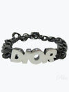 Chain Link Bracelet Black - DIOR - BALAAN 2